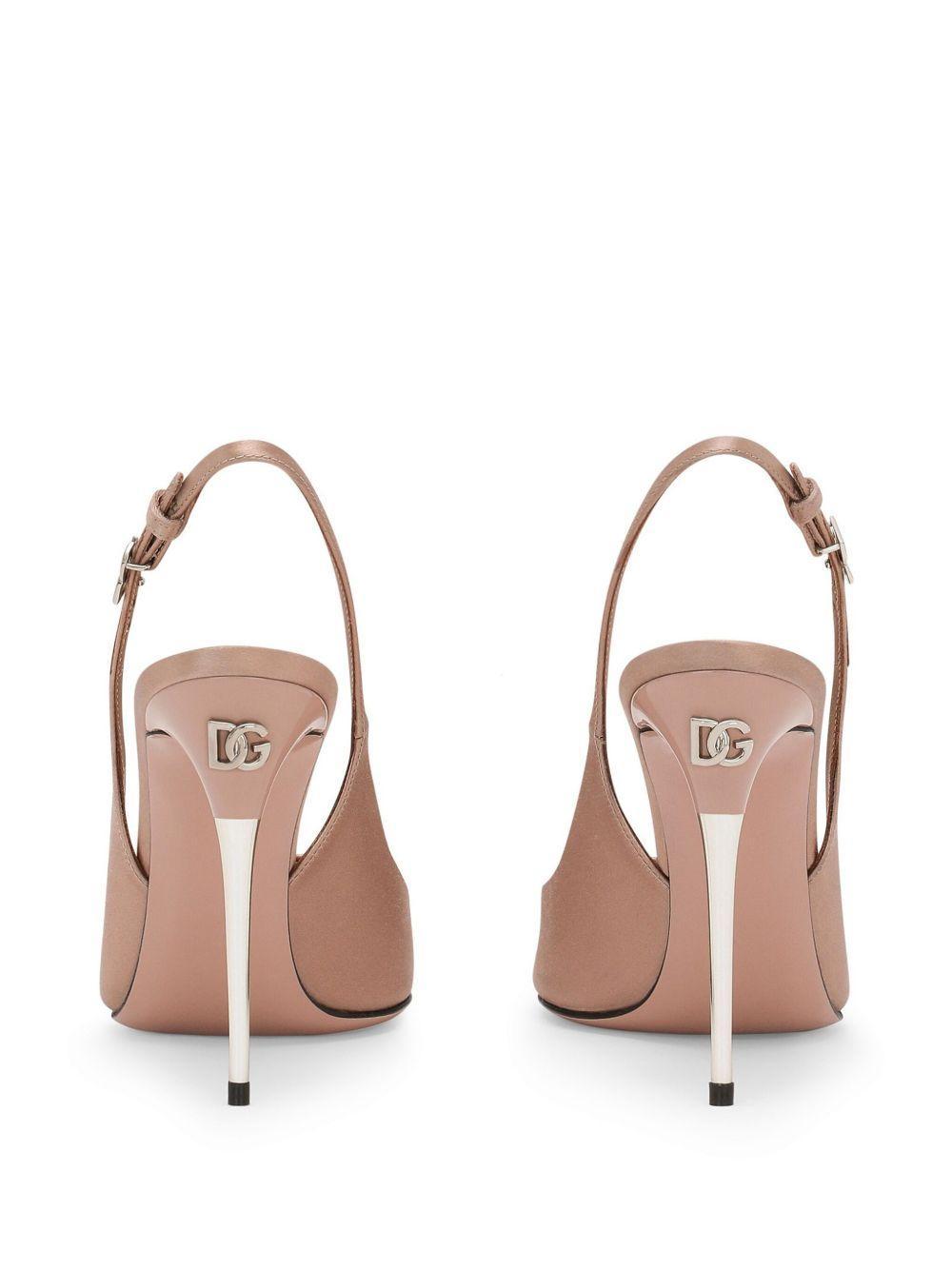 105mm slingback leather pumps Product Image