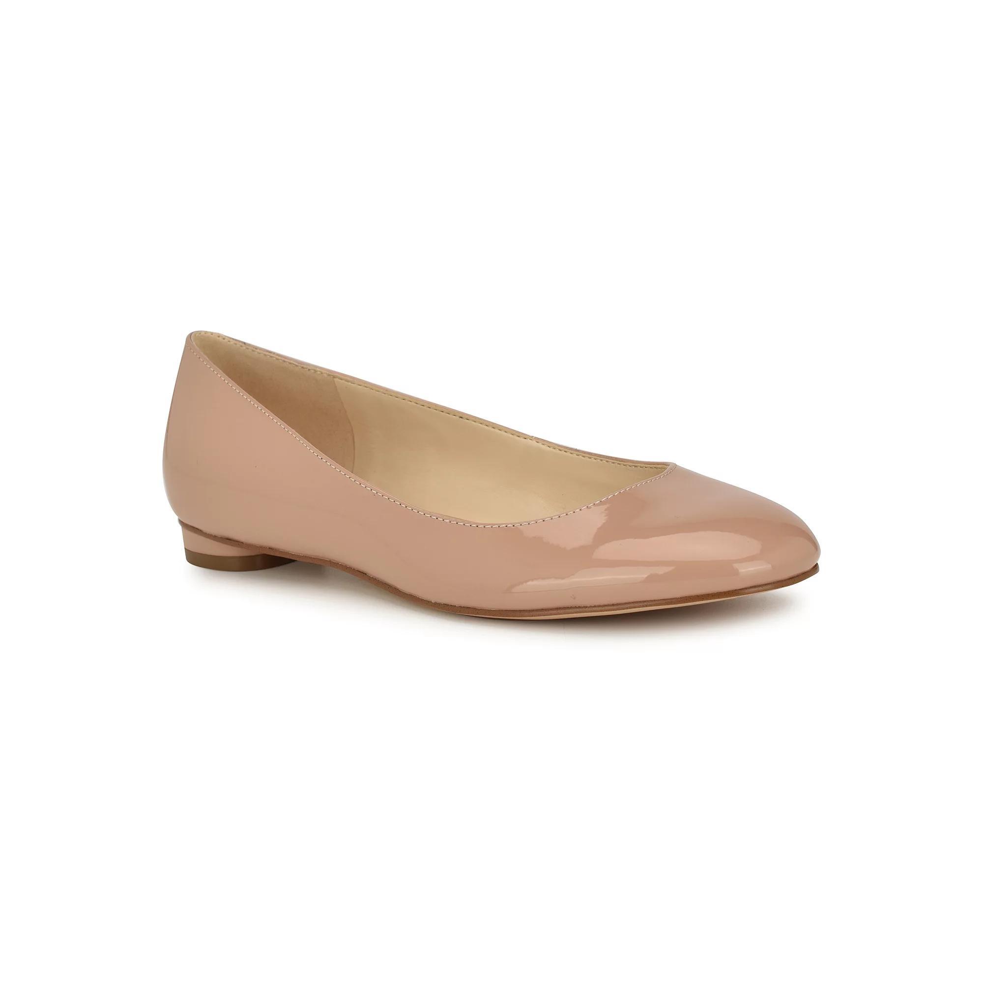 Nine West Robbe Women's Round Toe Slip-On Dress Flats, Size: 8.5, Black Suede Product Image