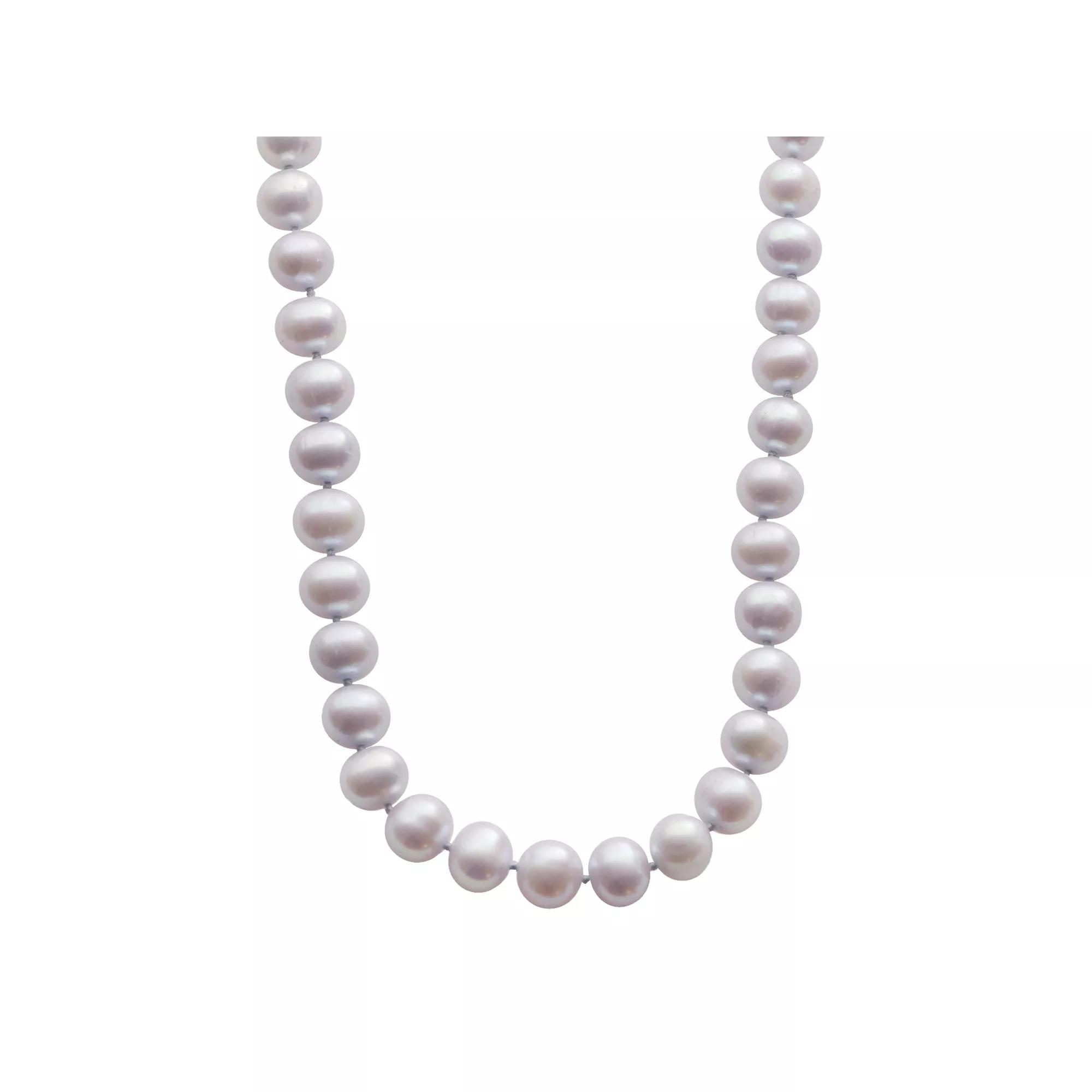 PearLustre by Imperial Dyed Freshwater Cultured Pearl Sterling Silver Necklace, Womens Light Purple Product Image