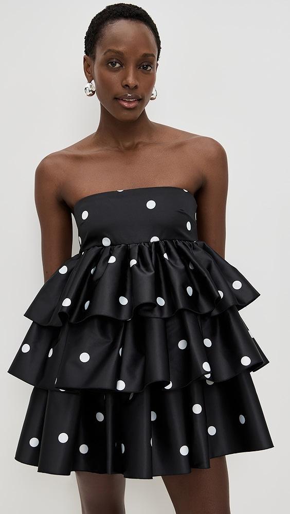 ROTATE Satin Ruffle Dress | Shopbop Product Image