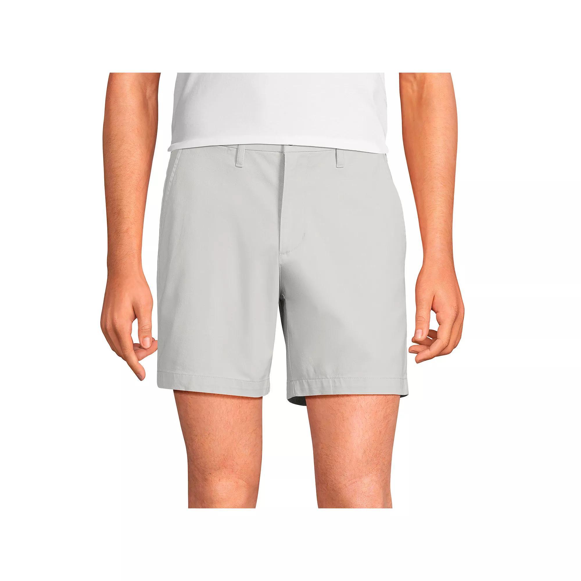Men's Lands' End 6-inch Traditional-Fit Comfort Waist Knockabout Chino Shorts, Size: 44, Green Product Image