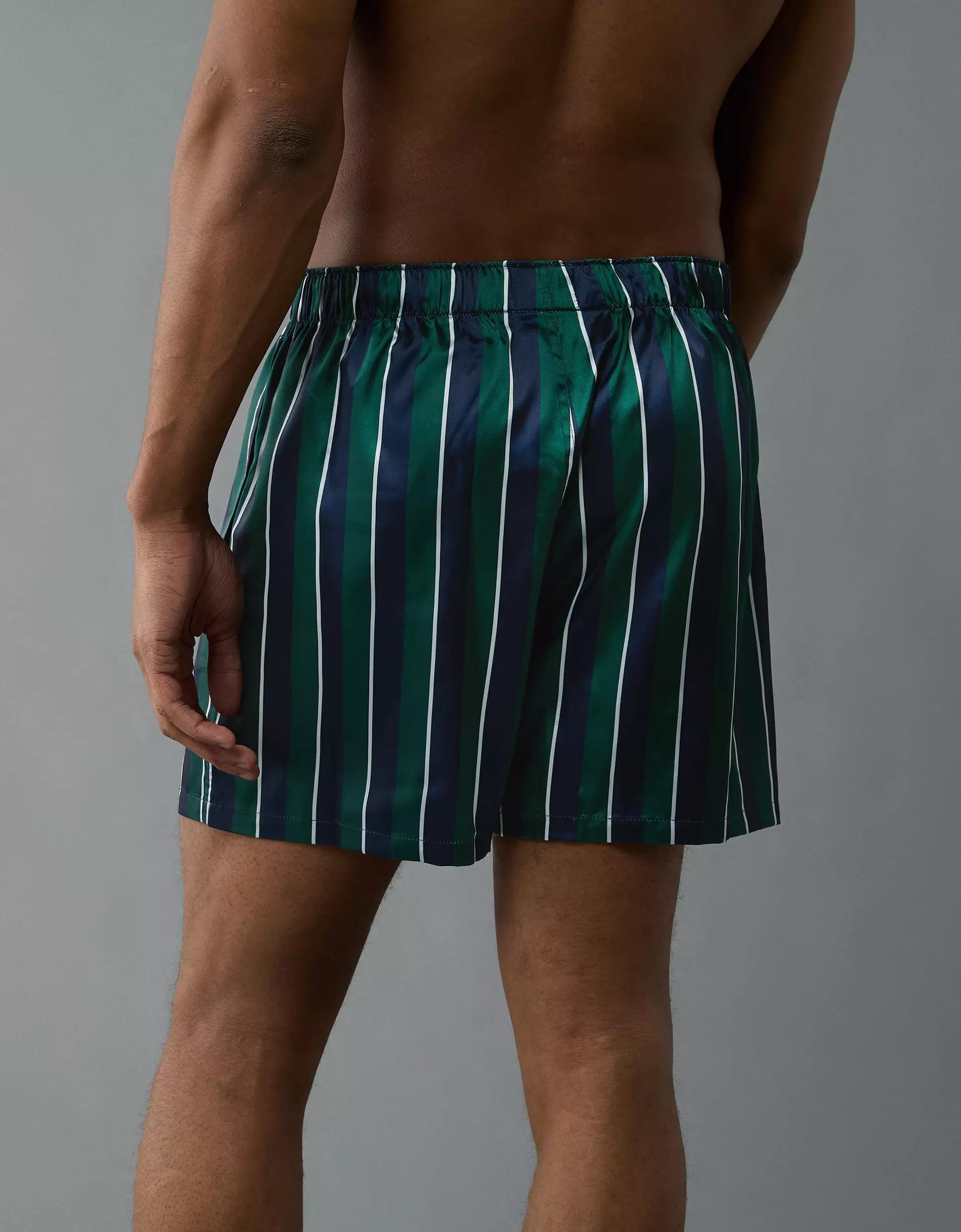 AEO Men's Elephant Tapestry Satin Pocket Boxer Short Product Image