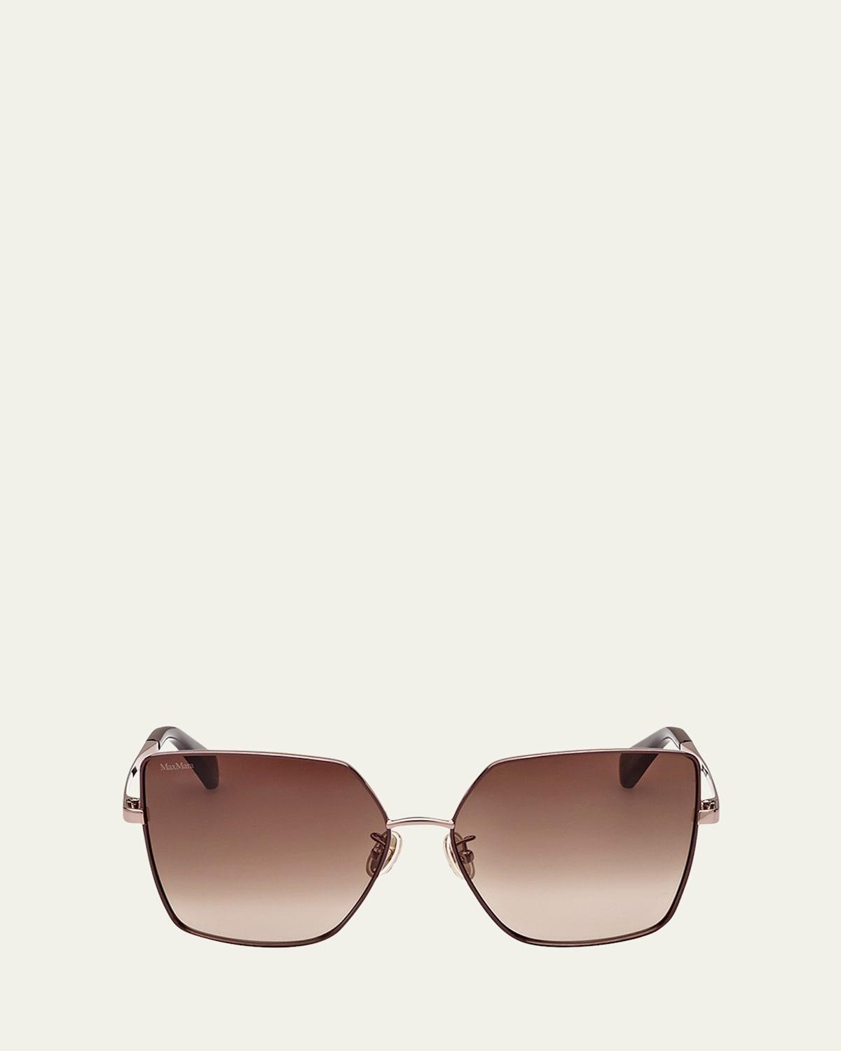 Tonal Metal Butterfly Sunglasses Product Image
