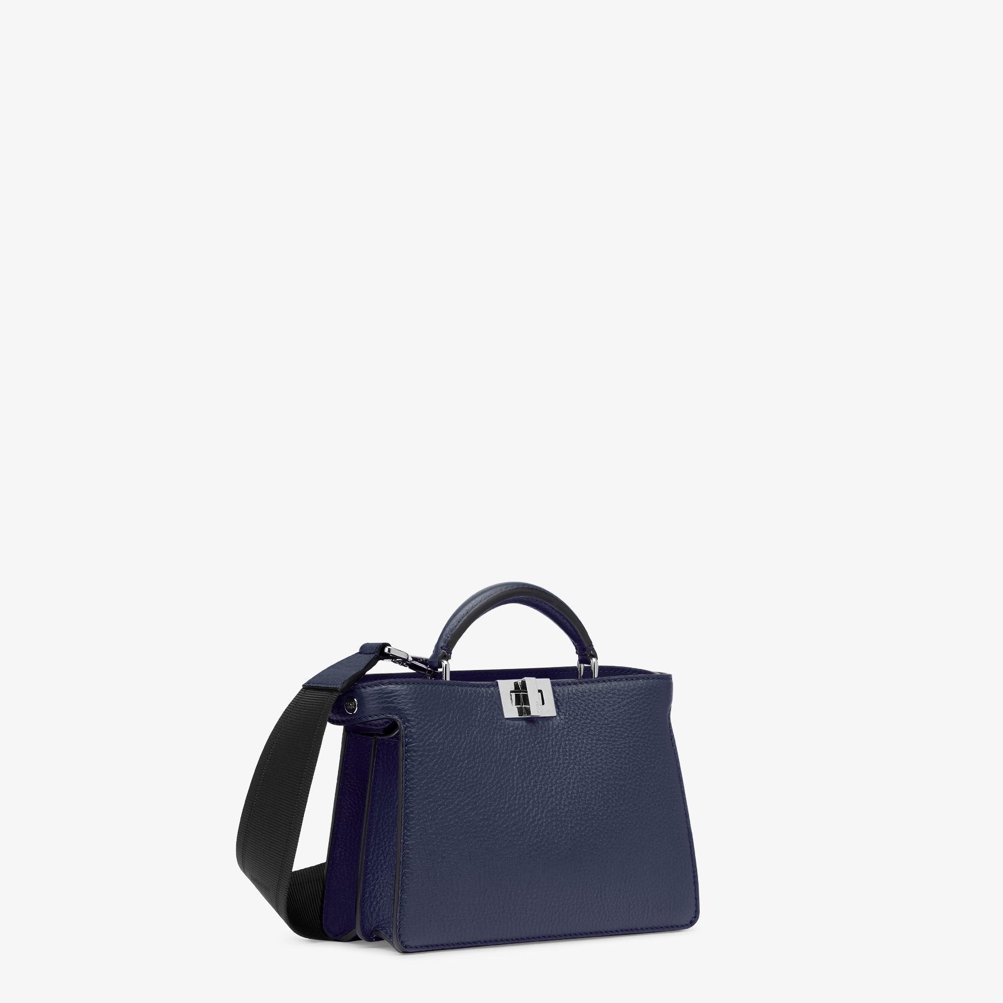 Peekaboo ISeeU X-CrossDark blue leather bag Product Image