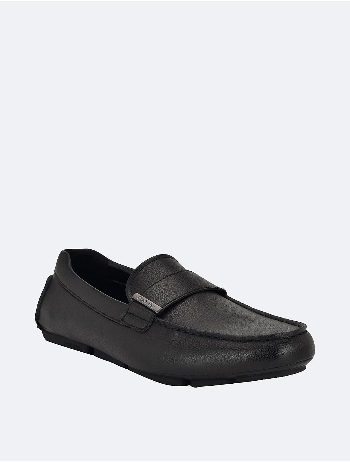 Calvin Klein Men's Men's Slip-On Loafers - Black - 9 Product Image
