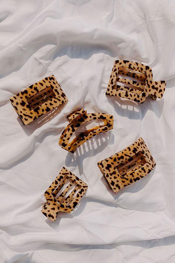 Open Large Hair Claw Clip in Blonde Tortoiseshell Product Image