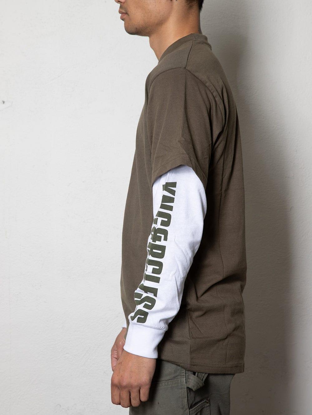 Reckless Double L/S Tee - Olive Product Image