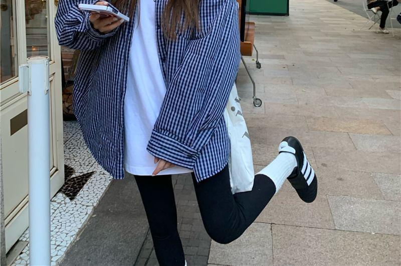 Plaid Button-Up Shirt Product Image