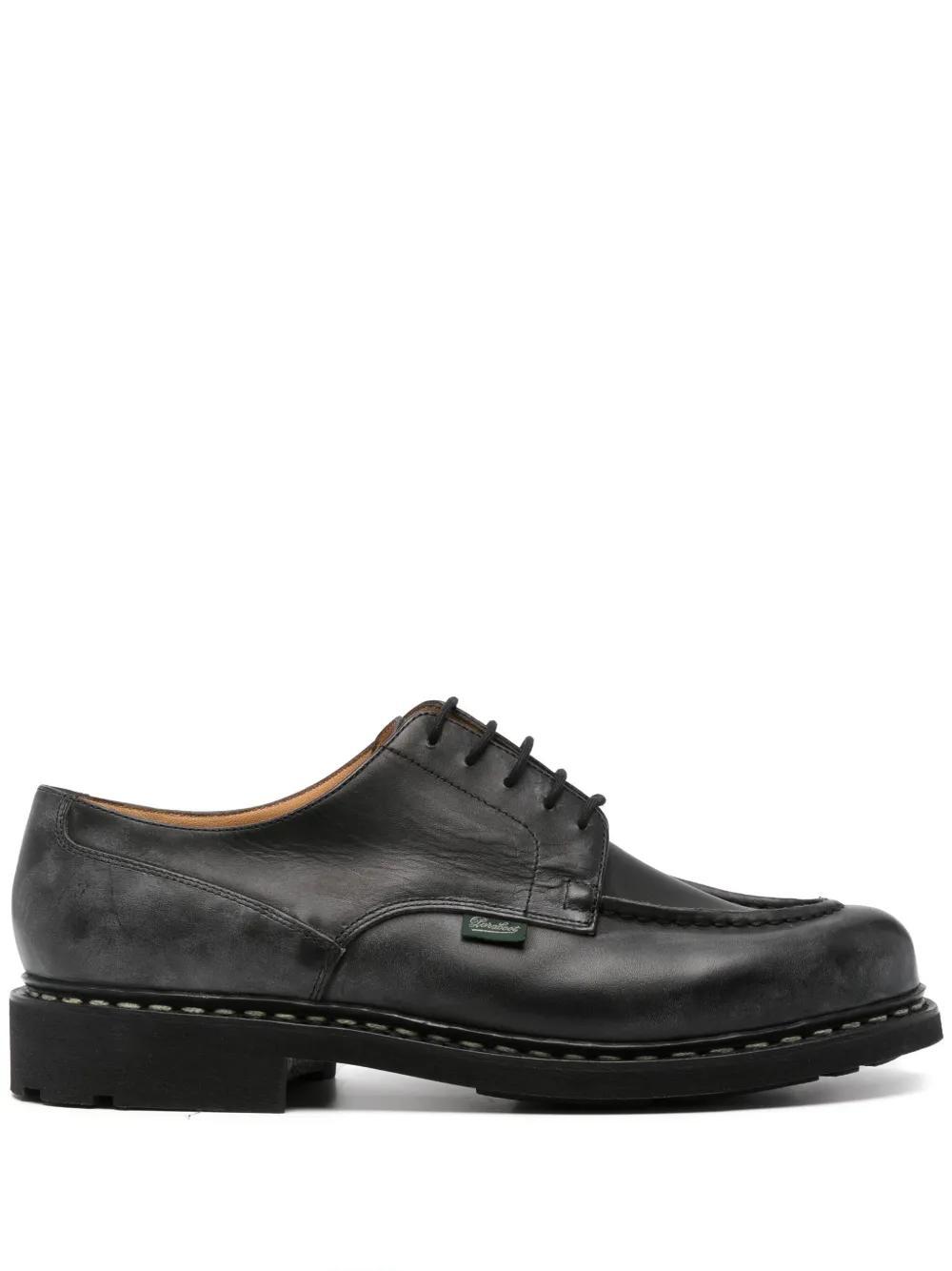 PARABOOT Leather Derby Shoes In Black Product Image