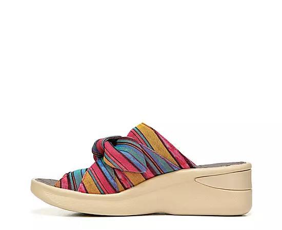LifeStride Smile Women's Washable Wedge Slide Sandals, Size: 10, Elemental Blue Product Image