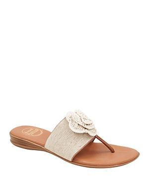 Andre Assous Womens Nara Slip On Thong Slide Sandals Product Image