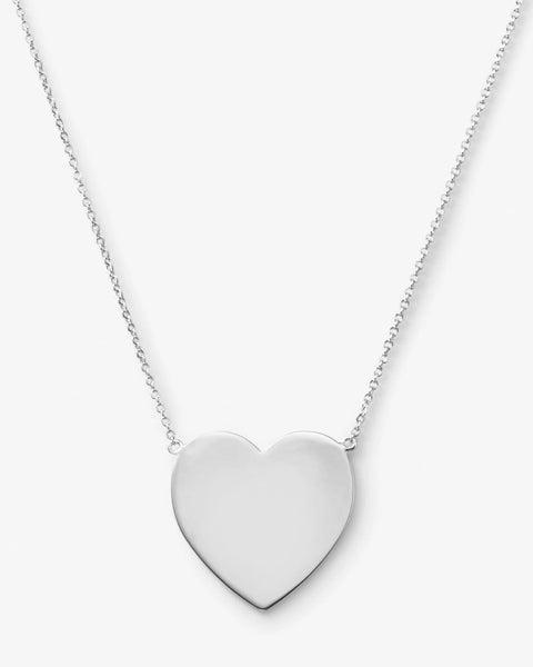 XL You Have My Heart Necklace 18" - Silver Product Image