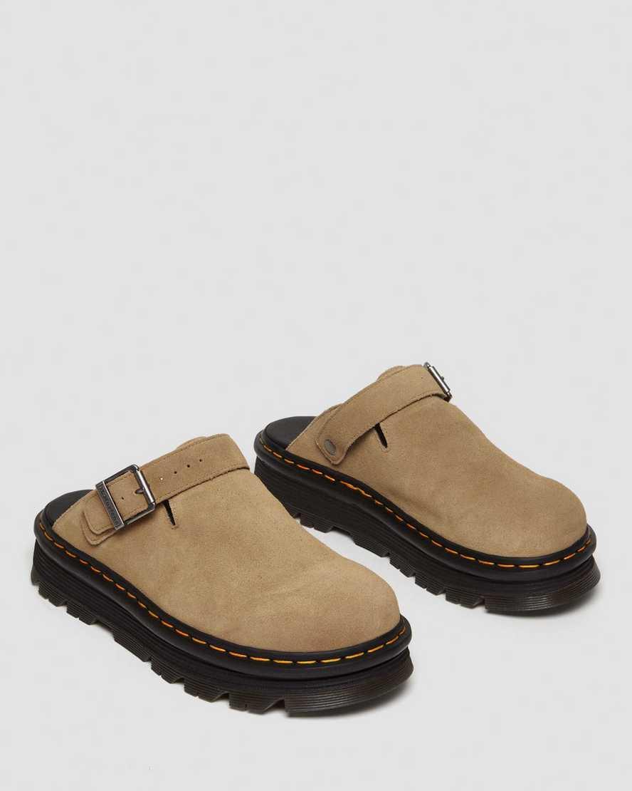 Dr. Martens Womens Zebzag Suede Slingback Mule Sandals Product Image