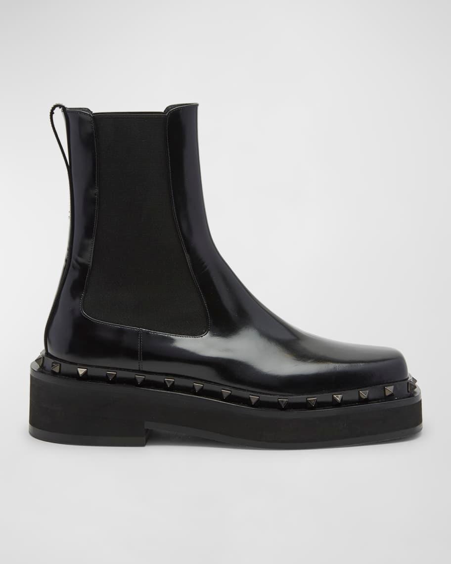Womens M-way Rockstud Beatle In Calfskin With Tone-on-tone Studs 50 Mm Product Image