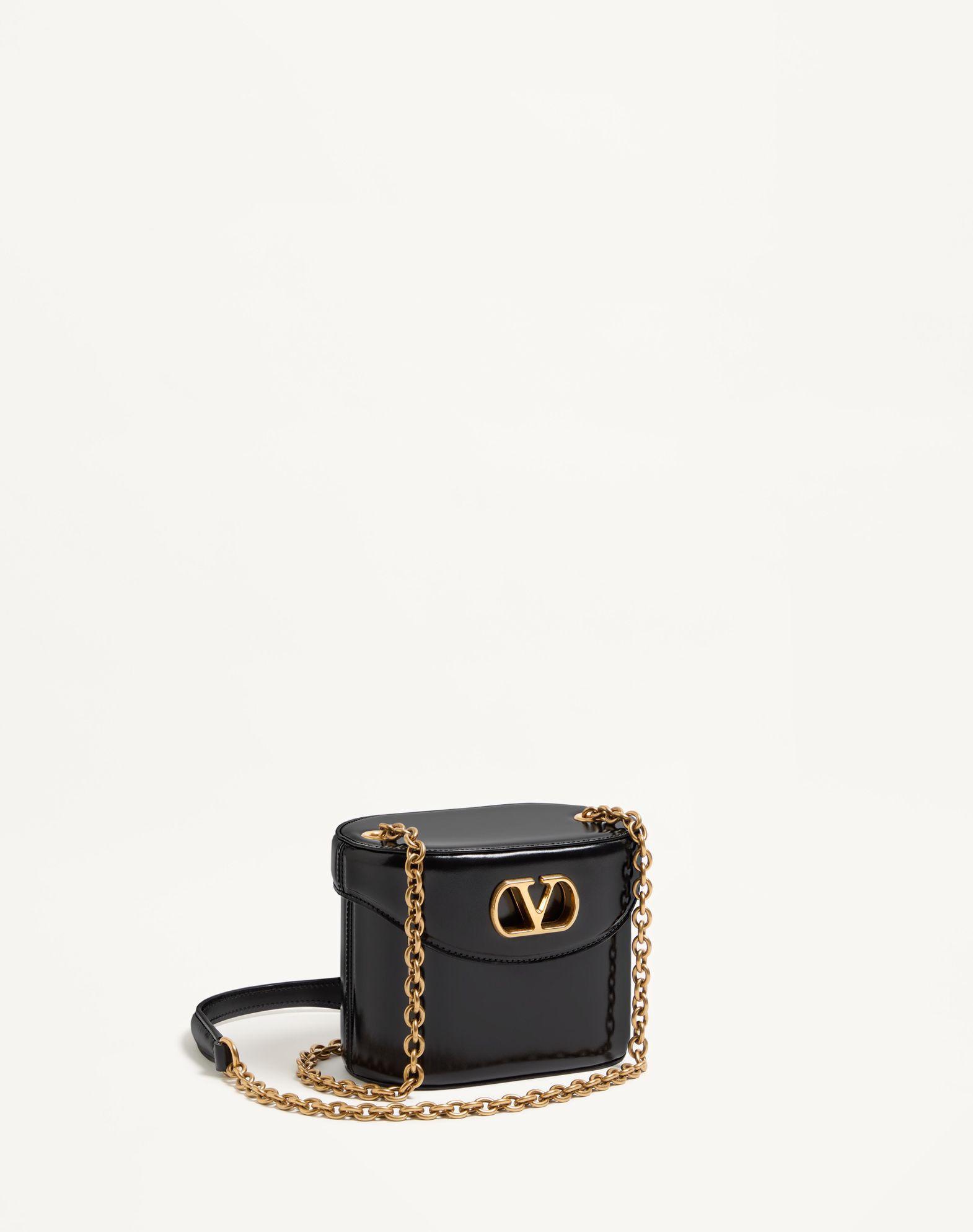 VALENTINO GARAVANI VAIN VANITY BAG IN SHINY CALFSKIN Product Image