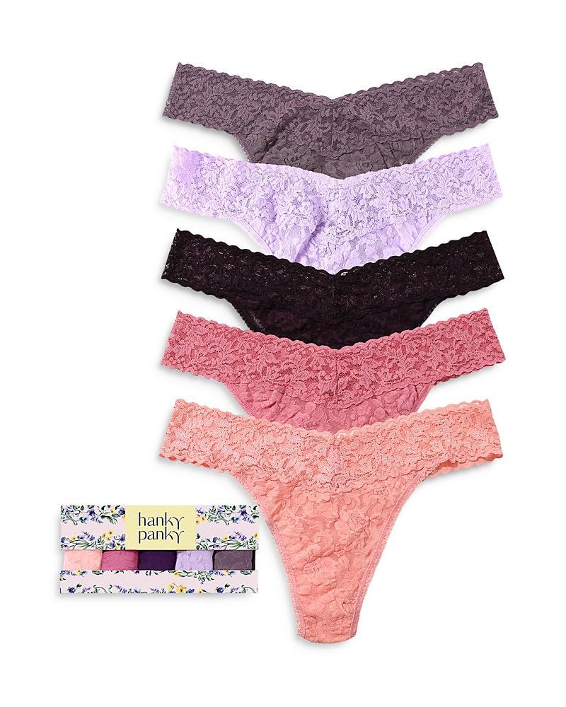 Hanky Panky Signature Original-Rise Thongs, Set of 5 Product Image