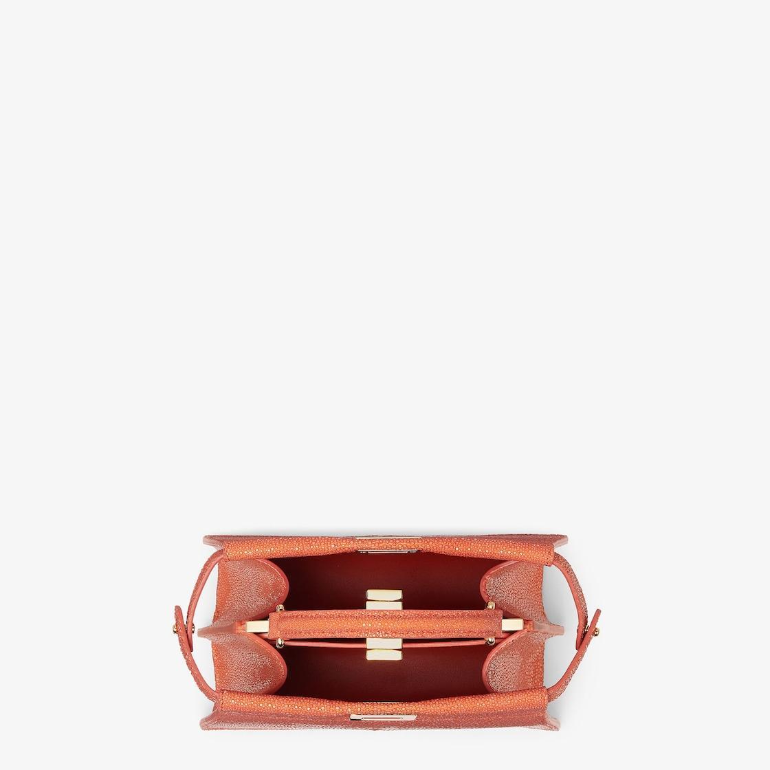 Peekaboo ISeeU PetiteOrange stingray leather bag Product Image
