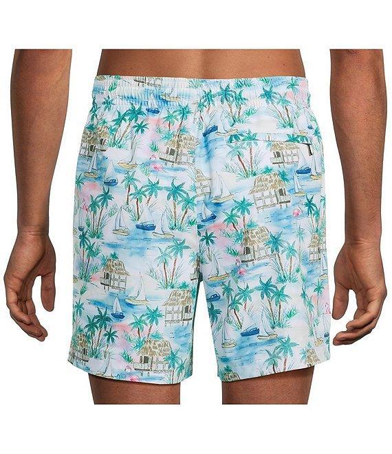 Caribbean Flamingo Beach 6#double; Swim Trunks Product Image