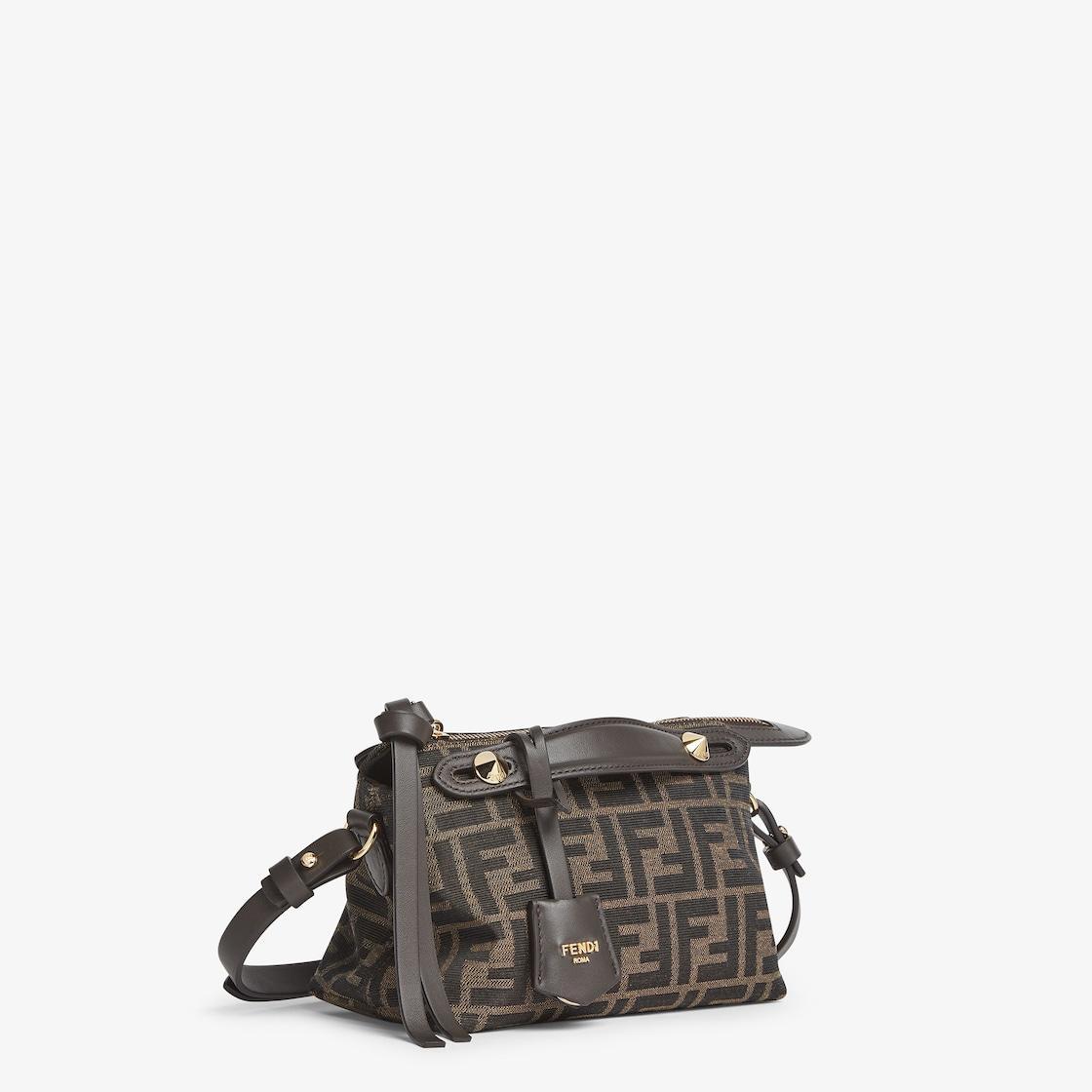 By The Way Soft MiniBrown FF jacquard fabric mini bag Product Image