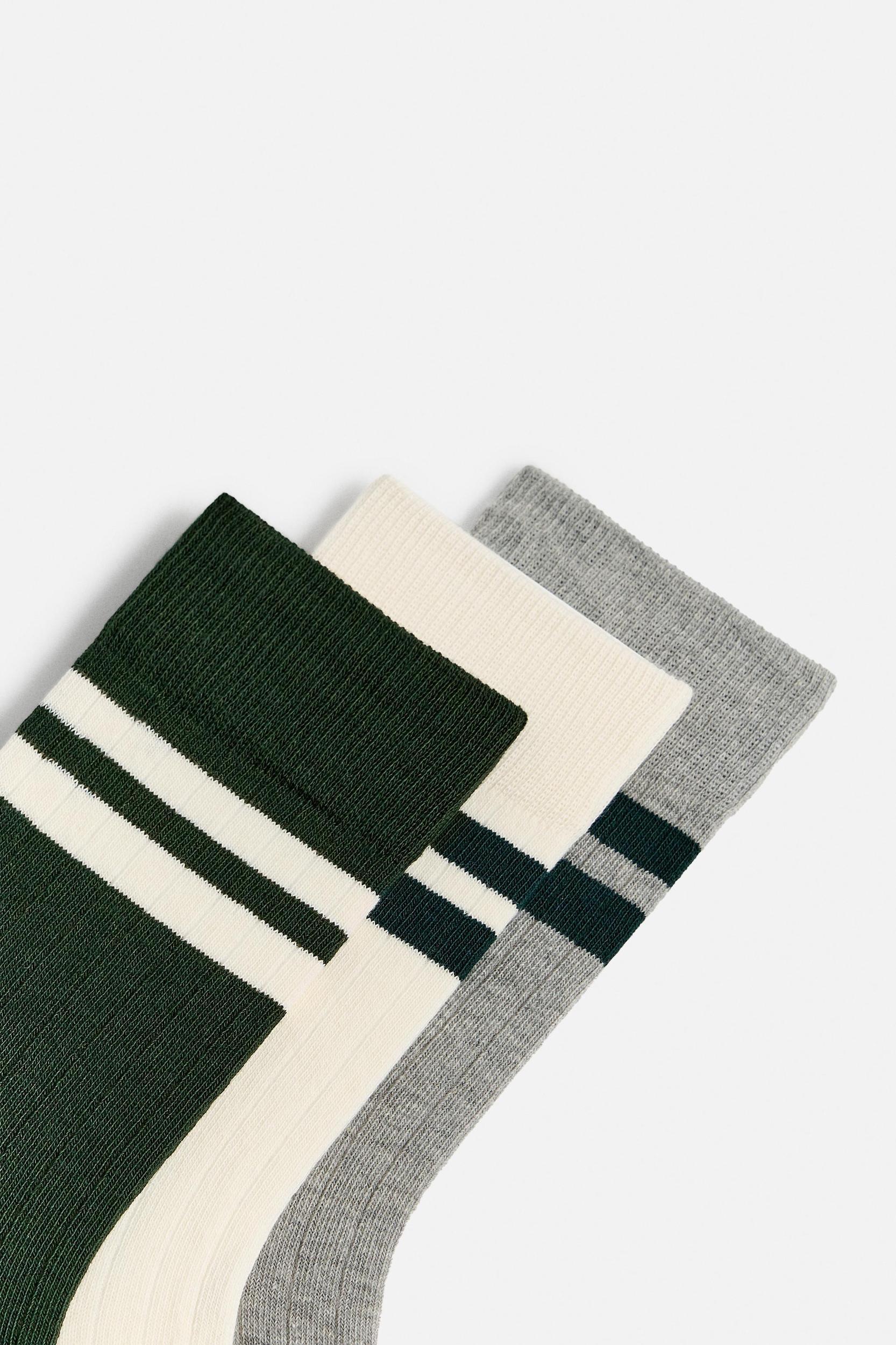 3-PACK OF STRIPED SOCKS Product Image