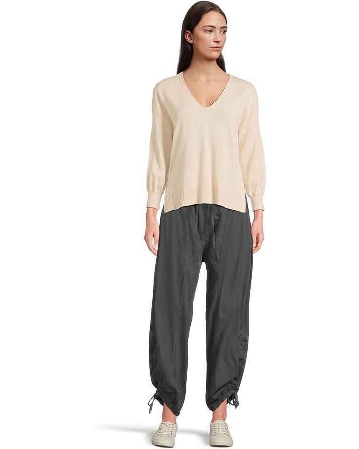 Rounded Hem Split Neck Product Image