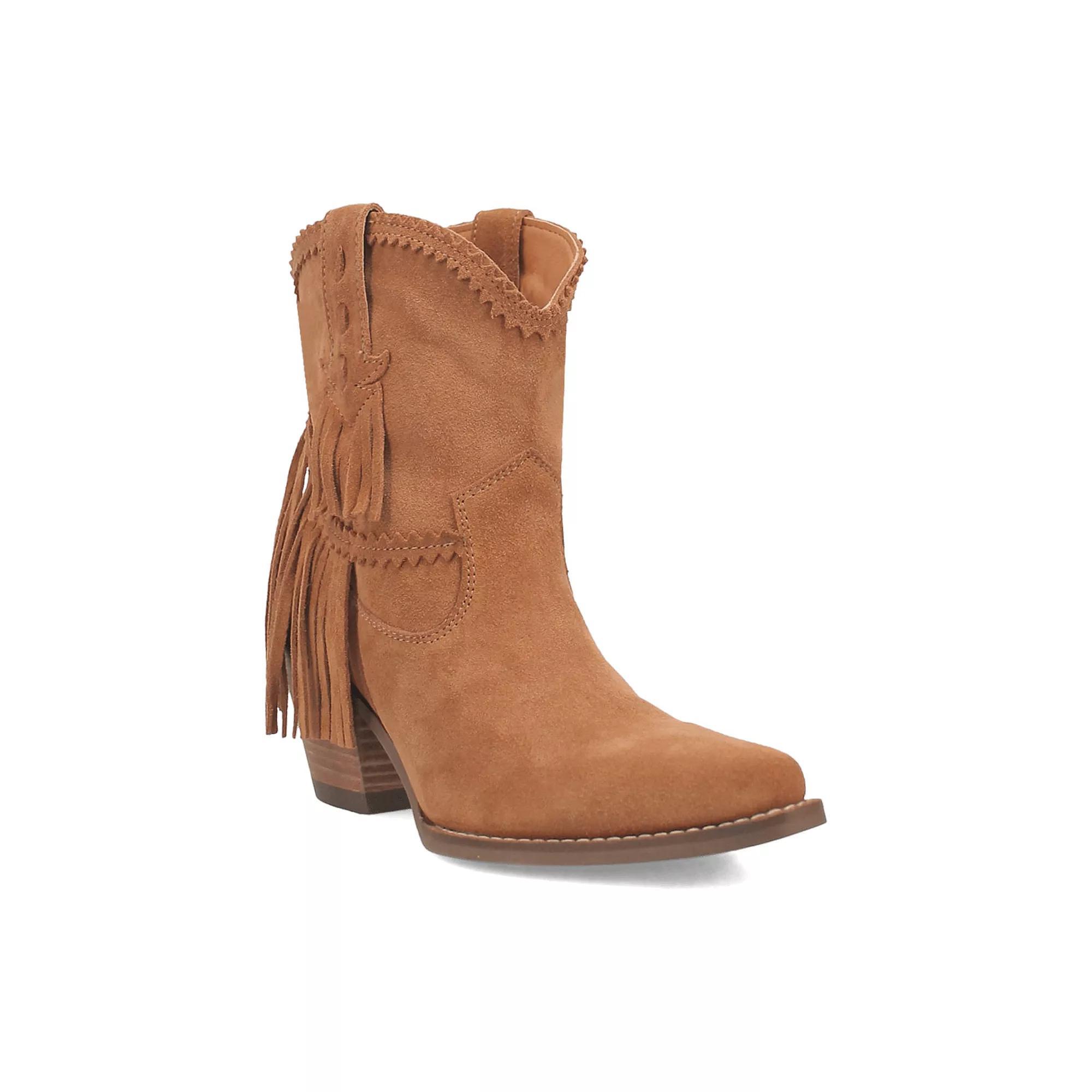 Dingo Fandango Women's Leather Ankle Boots, Size: 11, Camel Product Image