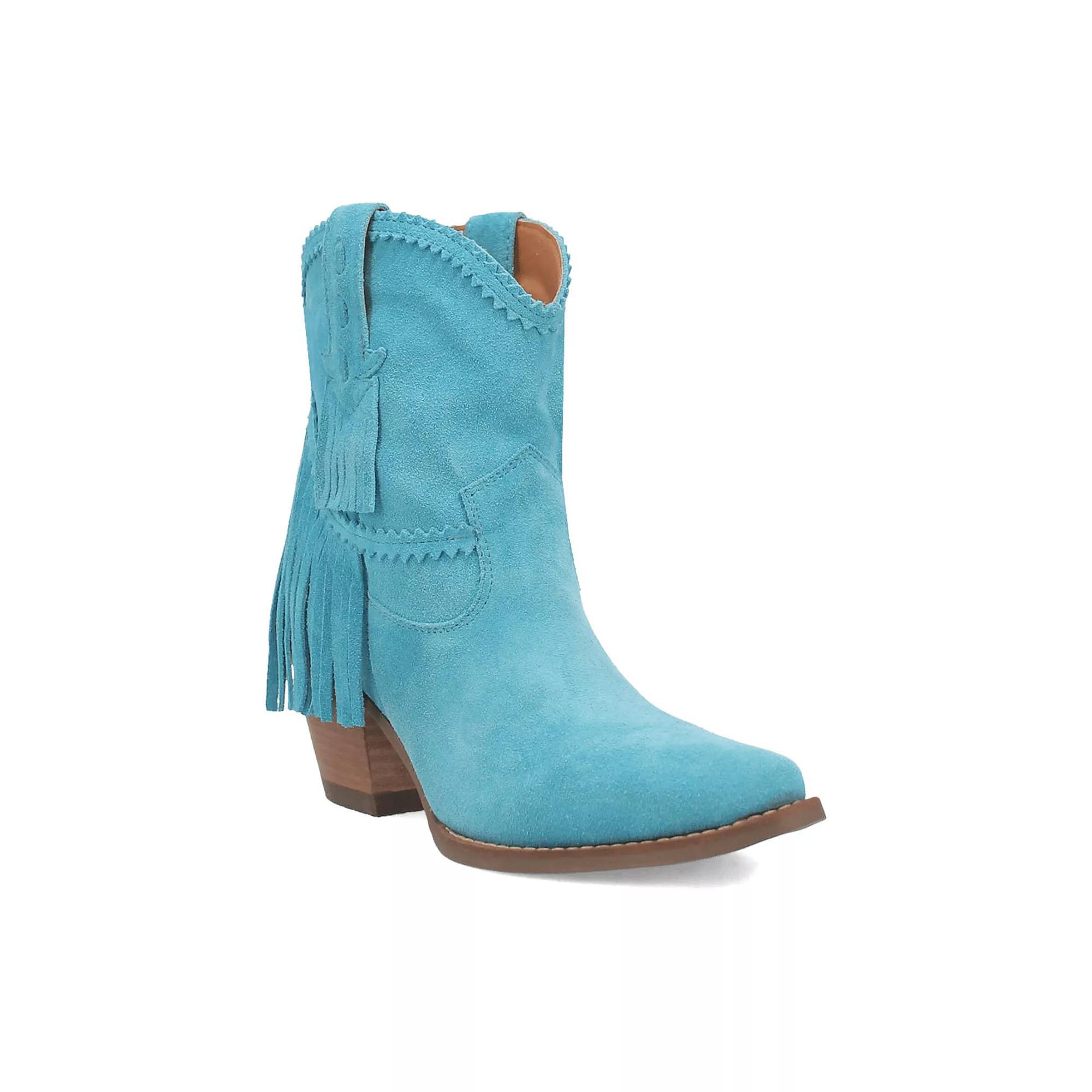 Dingo Fandango Women's Leather Ankle Boots, Size: 8, Blue Product Image