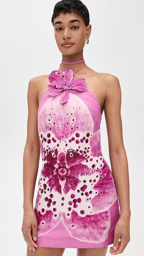 AMUR Everlee Orchid Print Mini Dress | Shopbop Product Image