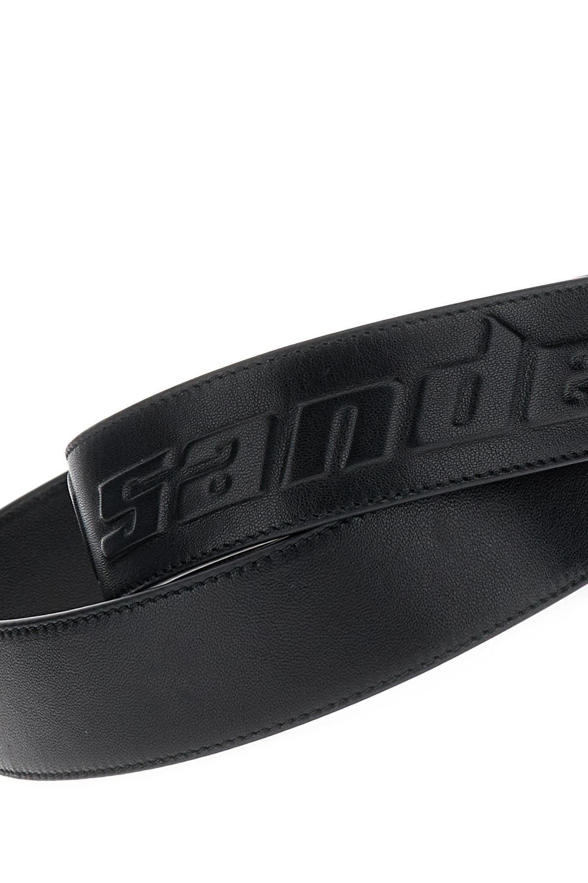 JIL SANDER Logo Embossed Bag Strap In Black Product Image