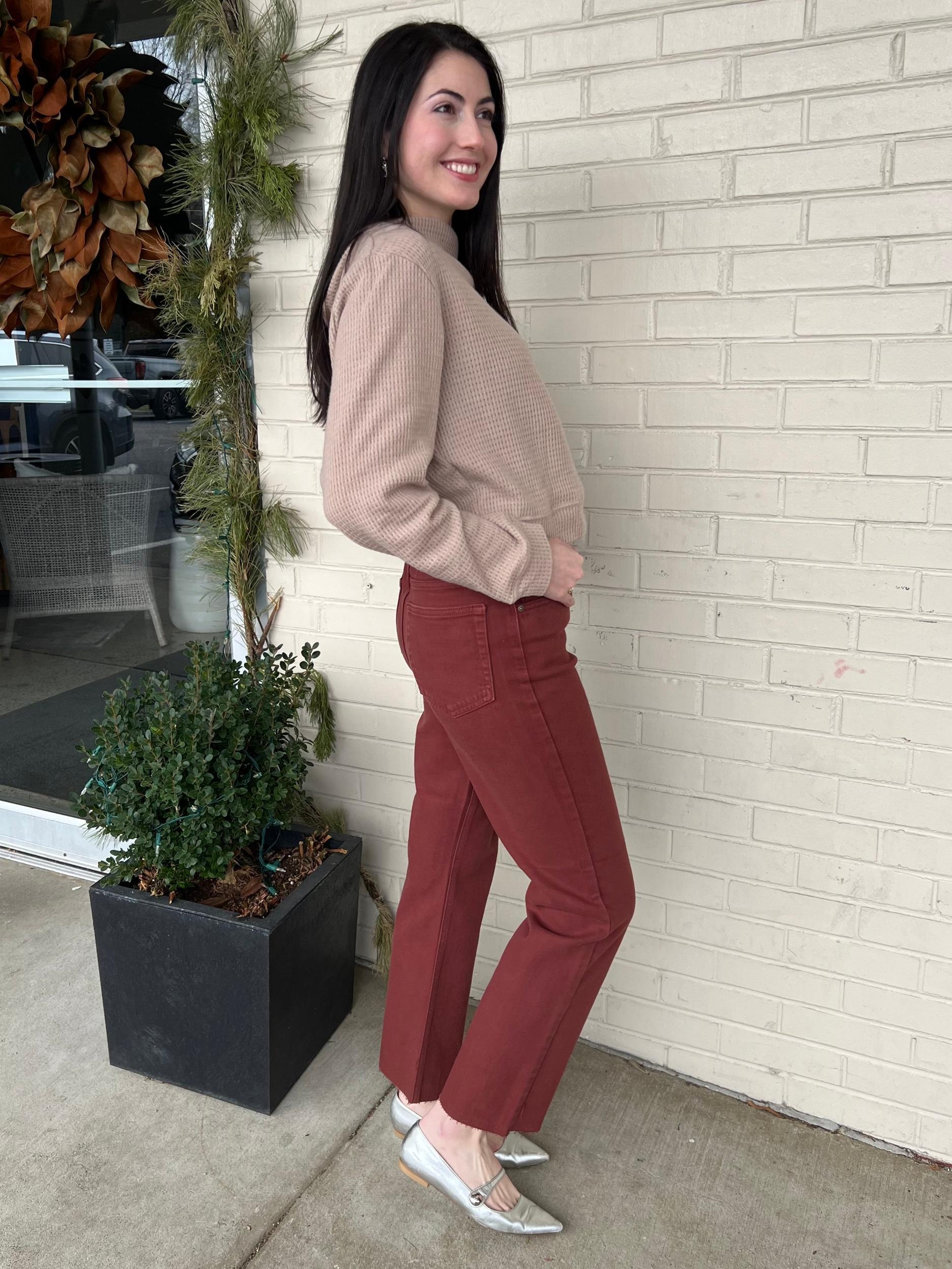 Hannah Crop Straight Jeans Product Image
