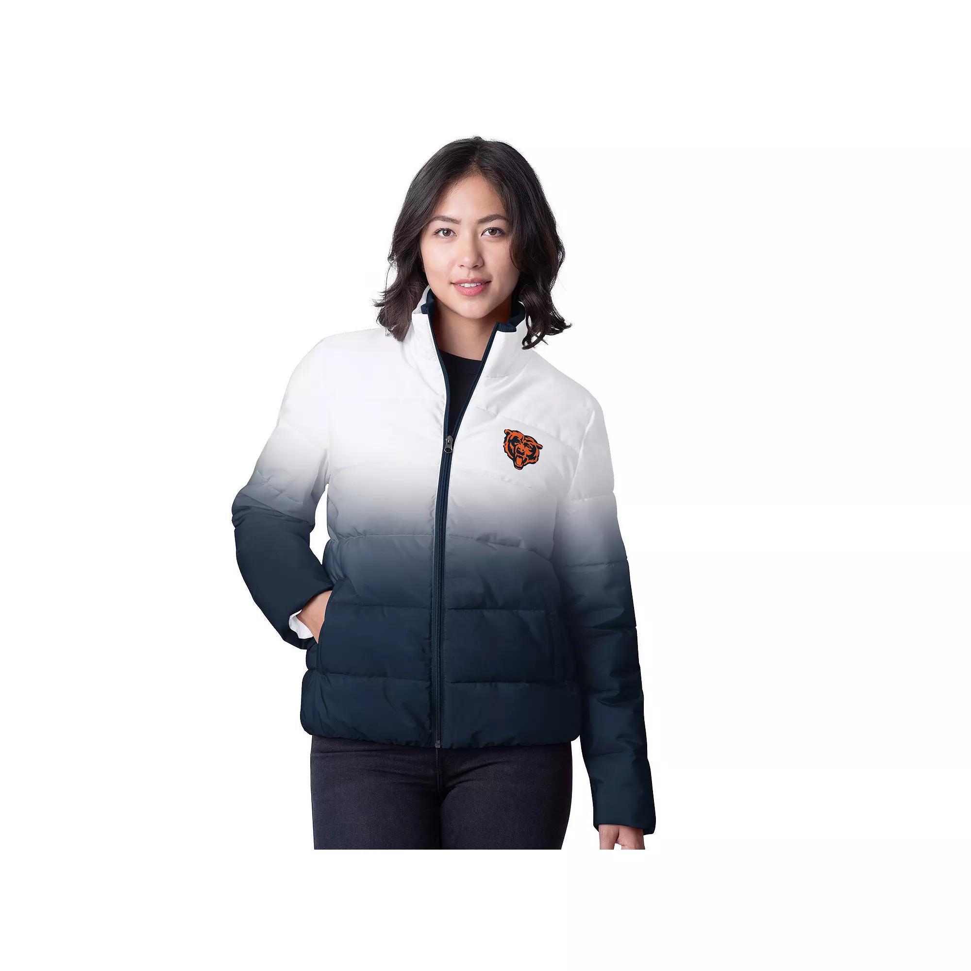 Women's G-III 4Her by Carl Banks  Black Cincinnati Bengals Overtime Ombre Full-Zip Puffer Jacket, Size: Medium Product Image