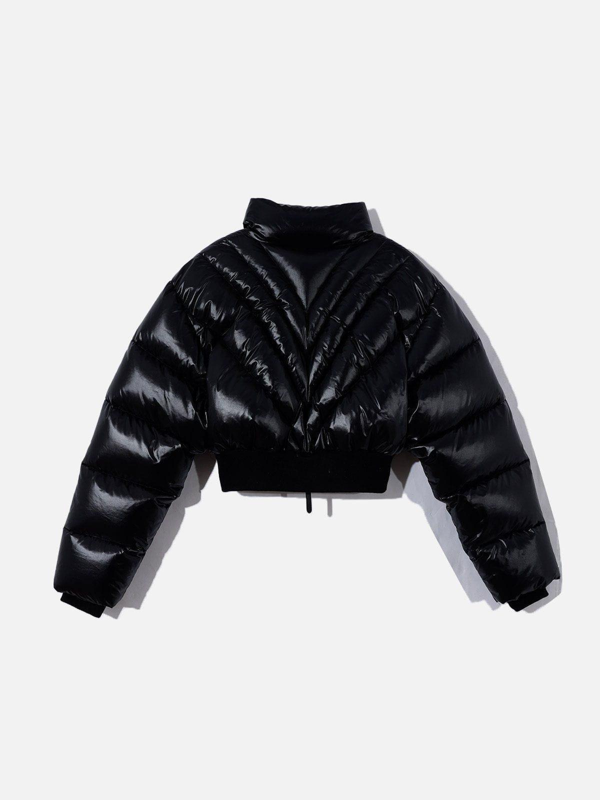 Aelfric Eden Solid Cropped Puffer Down Coat Product Image