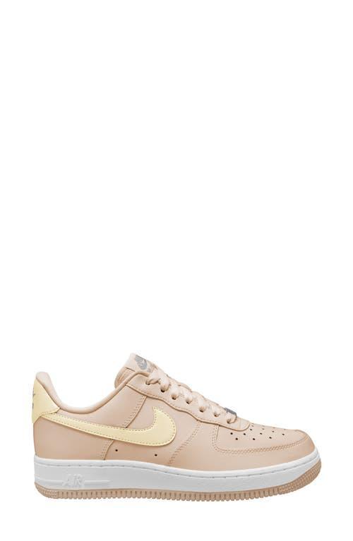 Nike Womens Air Force 1 07 LE Low - Shoes White/Lime Blast Product Image