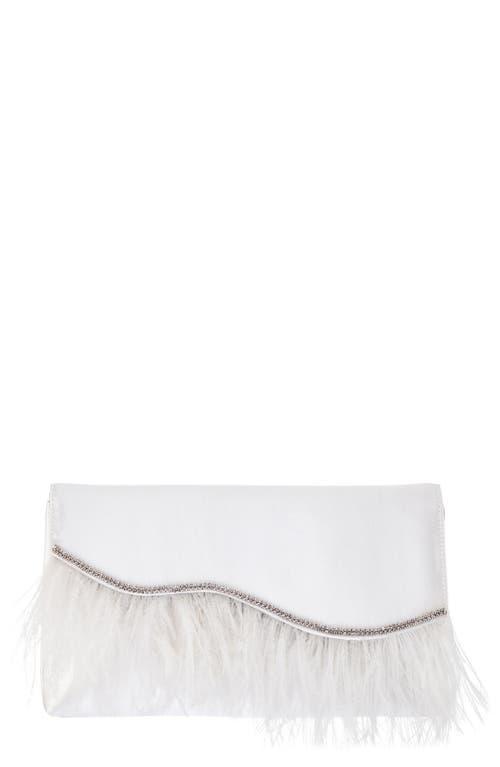 Womens Feather Flap Clutch Product Image