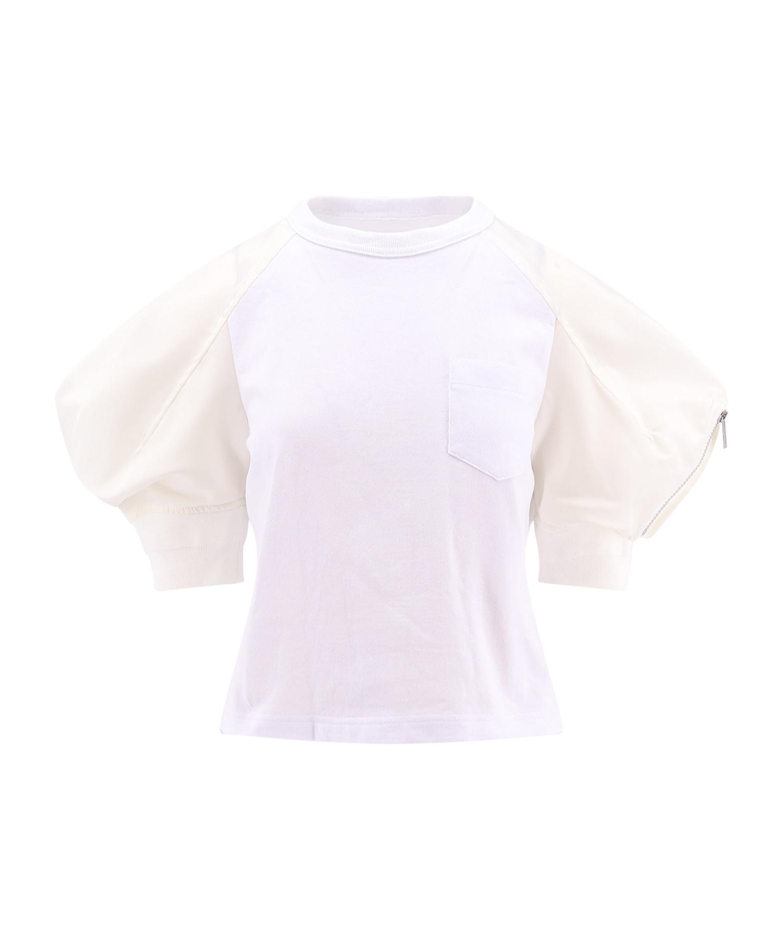 SACAI Stitched T-shirt In White Product Image