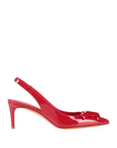 SANTONI Women's Red Patent Leather Mid-heel  Sibille Pump Product Image