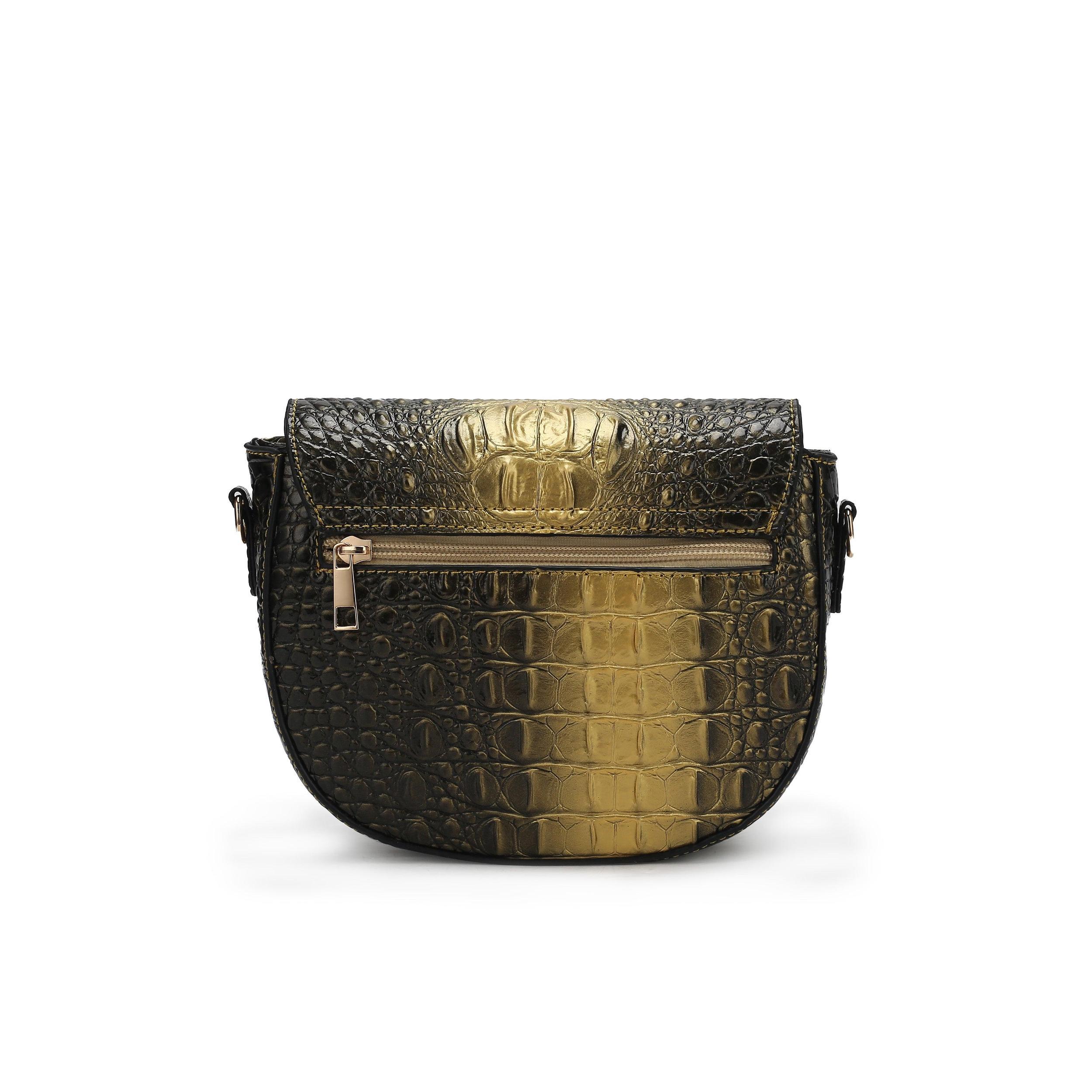 MKF Collection Women's Amalia Croc-Embossed Crossbody Bag Female Product Image