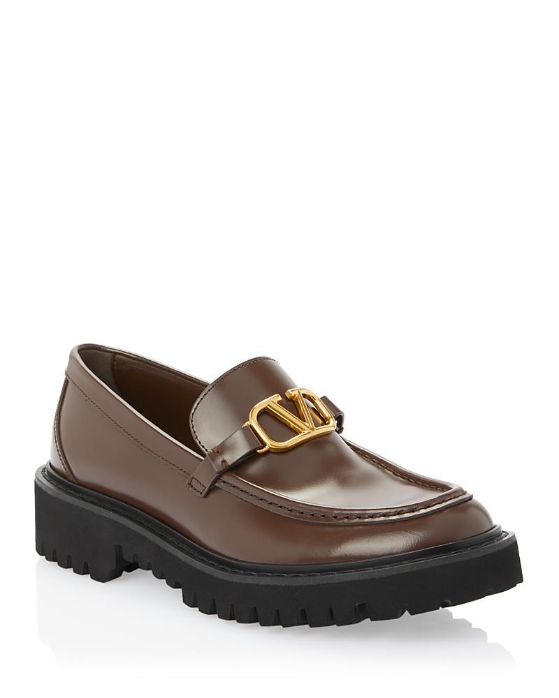 Womens Vlogo Signature Calfskin Loafers Product Image