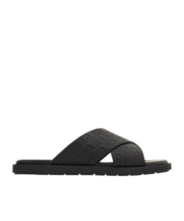 FERRAGAMO Round Head Slippers In Black Product Image