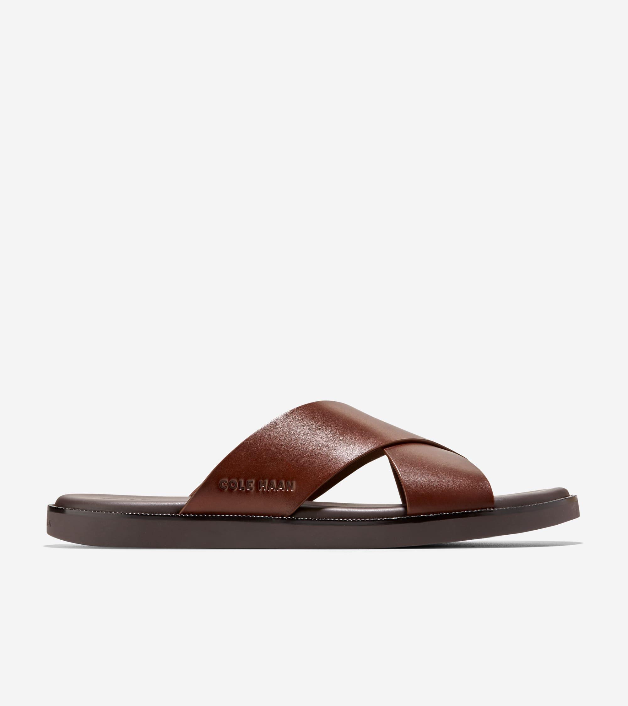 Cole Haan Mens Nantucket Cross Strap Slip On Slide Sandals Product Image