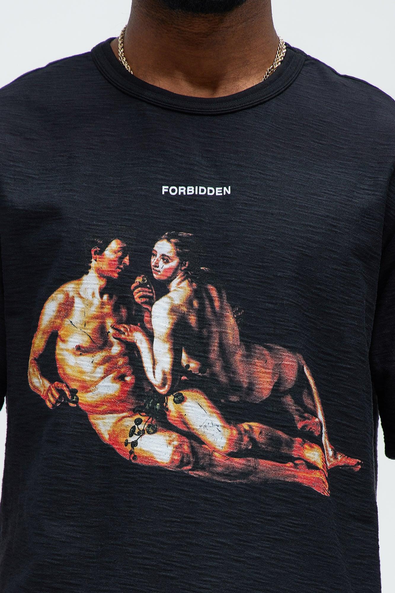 Forbidden Textured Short Sleeve Tee - Black Product Image