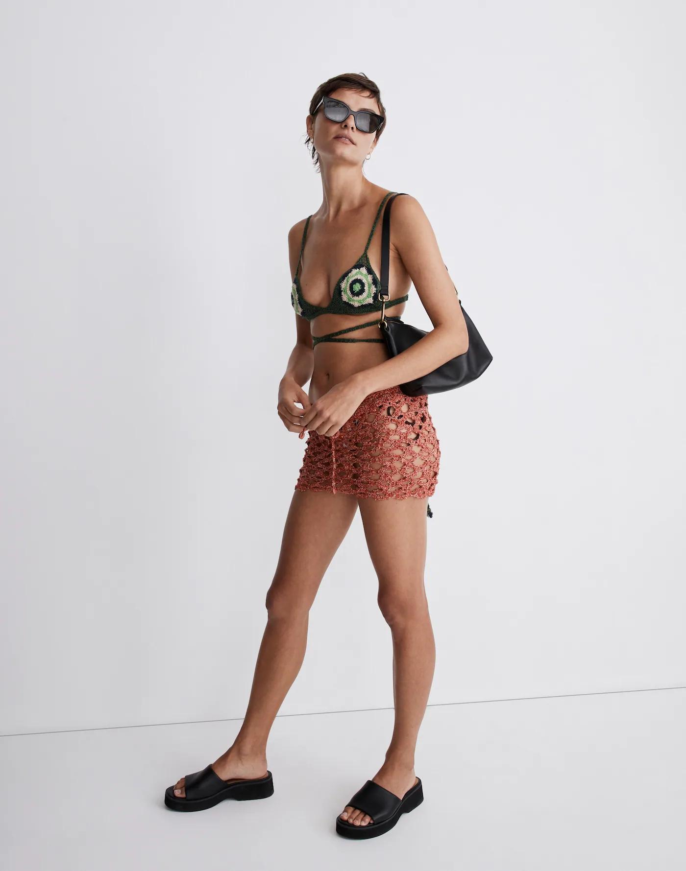 Agua Bendita Anay Cover-Up Mini Skirt Product Image