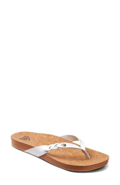 Reef Womens Cushion Court Twist Thong Sandals Product Image