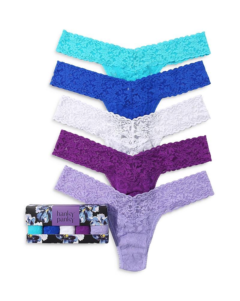 Hanky Panky 5 Low Rise Thongs Multi One Size Product Image