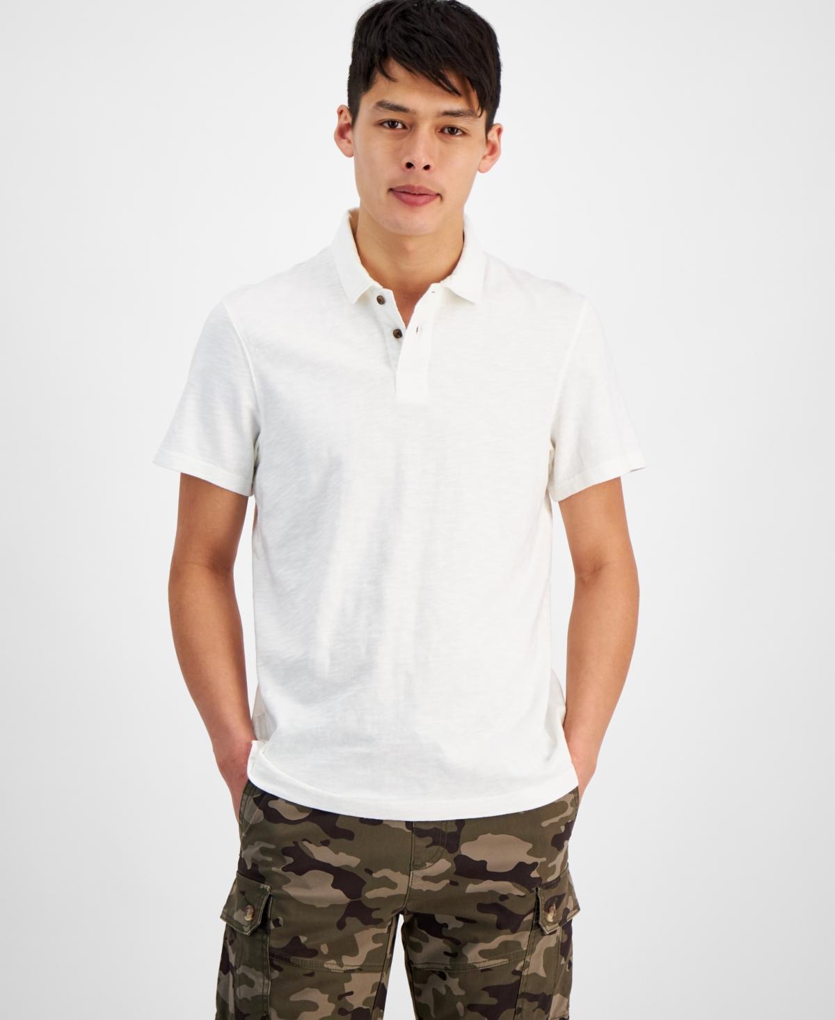 Sun + Stone Mens Regular-Fit Textured Polo Shirt, Created for Macys Product Image