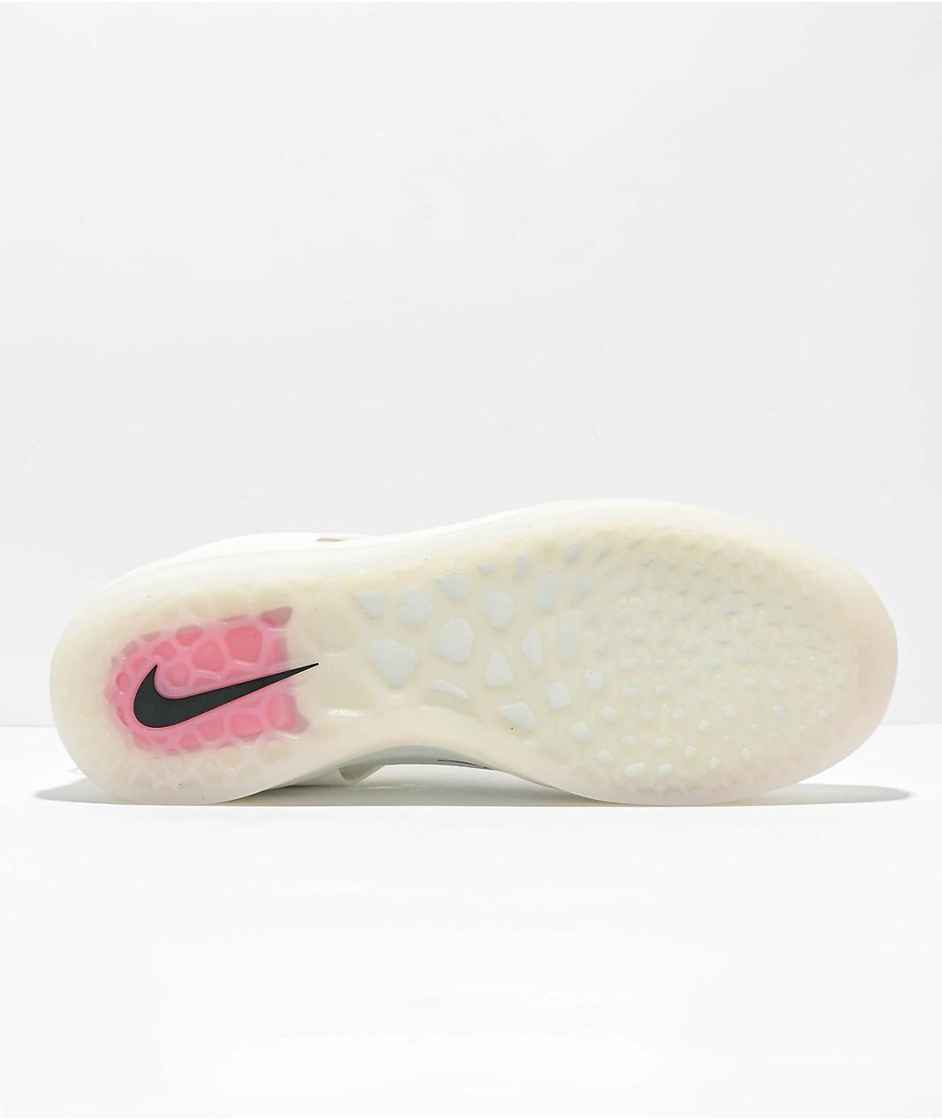 Nike SB Nyjah 3 Summit White Skate Shoes Product Image