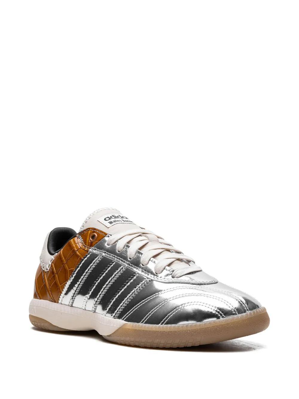 x Wales Bonner Samba Millenium "Silver Metallic/Easy Yellow" sneakers Product Image