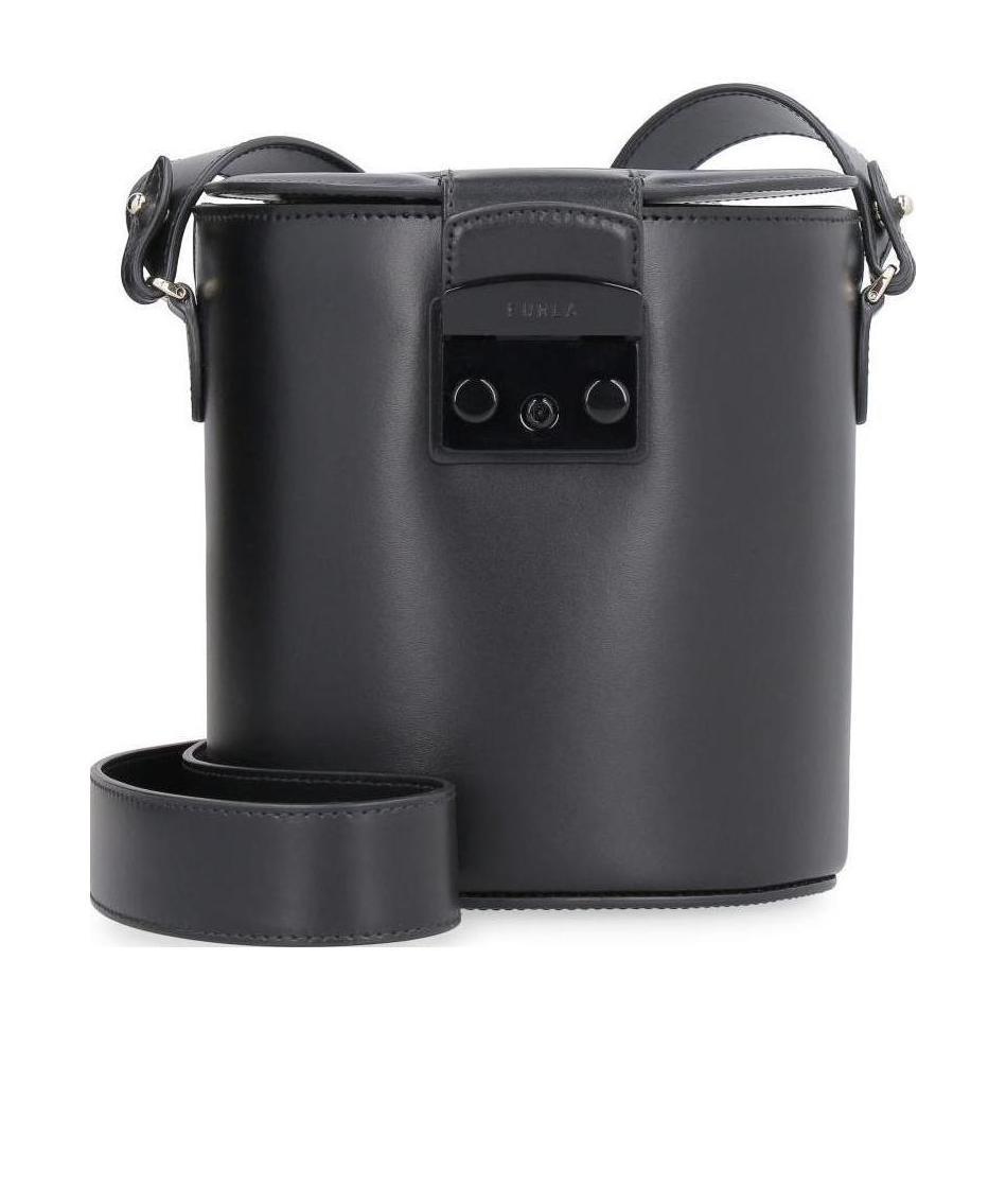 FURLA Logo Shoulder Bag In Black Product Image