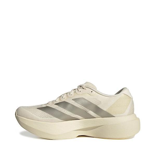 Womens adidas Adizero EVO SL Athletic Shoe - Wonder White / Cyber Metallic / Warm Vanilla Product Image