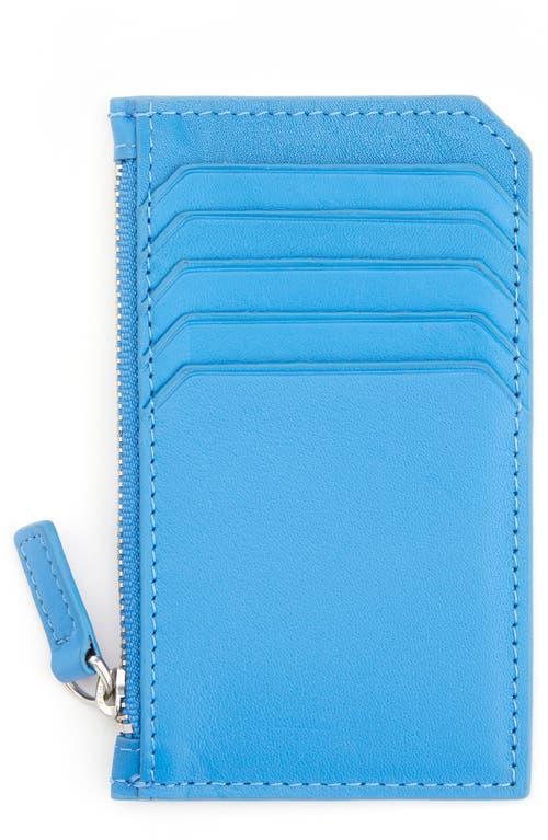 Womens Zip Leather Card Wallet Product Image